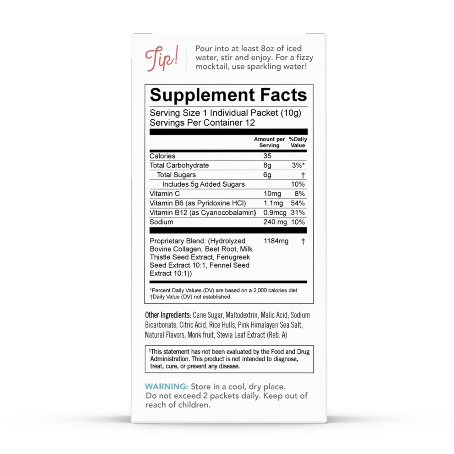 Munchkin Milkmakers Lactation Drink Mix Supplement with B Vitamins/Collagen/Fenugreek & Milk Thistle for Breastfeeding Moms, Berry Lemonade, 12 Count - Maple Wellness Supplements