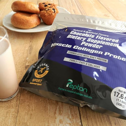 Muscle Colllagen Protein Collagen Peptides Powder Chocolate Flavored Dietary Supplement - Maple Wellness Supplements