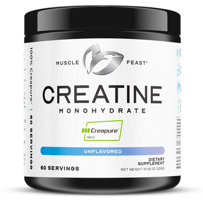 Muscle Feast Creapure Creatine Monohydrate Powder, Vegan Keto Friendly Gluten-Free, Mass Gainer, Muscle Recovery Supplement and Trusted Creatine for Muscle Growth - Maple Wellness Supplements
