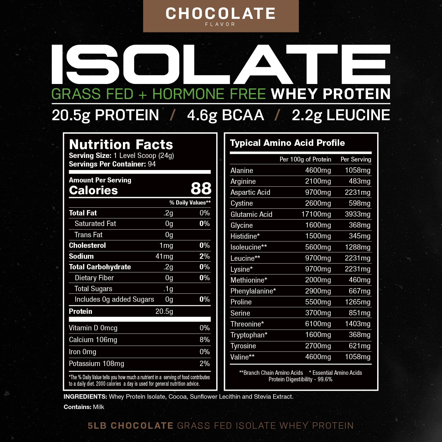 Muscle Feast Grass-Fed Whey Protein Isolate, All Natural Hormone Free Pasture Raised - Maple Wellness Supplements