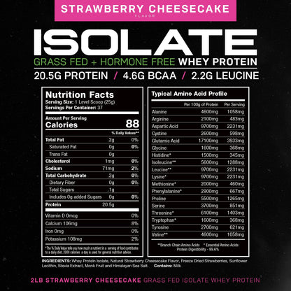 Muscle Feast Grass-Fed Whey Protein Isolate, All Natural Hormone Free Pasture Raised - Maple Wellness Supplements