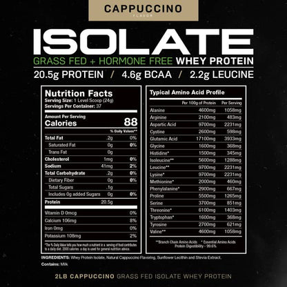 Muscle Feast Grass-Fed Whey Protein Isolate, All Natural Hormone Free Pasture Raised - Maple Wellness Supplements