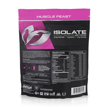 Muscle Feast Grass-Fed Whey Protein Isolate, All Natural Hormone Free Pasture Raised - Maple Wellness Supplements