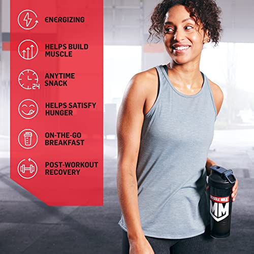 Muscle Milk 100% Whey With Probiotics Protein Powder, Vanilla, 1.85 Pound, 23 Servings - Maple Wellness Supplements
