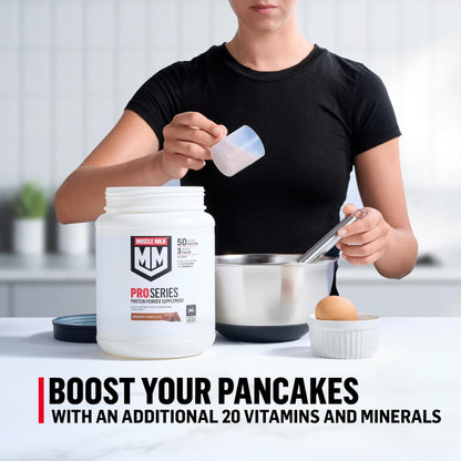 Muscle Milk Pro Series Protein Powder Supplement, Slammin' Strawberry, 2 Pound, 11 Servings, 50g Protein, 3g Sugar, 20 Vitamins & Minerals, NSF Certified for Sport, Packaging May Vary - Maple Wellness Supplements