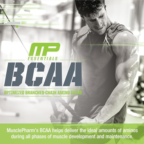 MusclePharm Essentials BCAA, Fruit Punch - 30 Servings - Maple Wellness Supplements