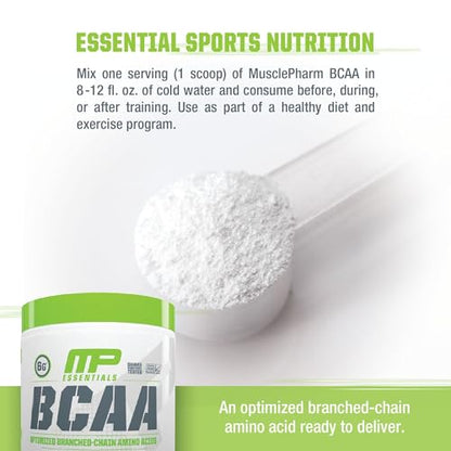 MusclePharm Essentials BCAA, Fruit Punch - 30 Servings - Maple Wellness Supplements