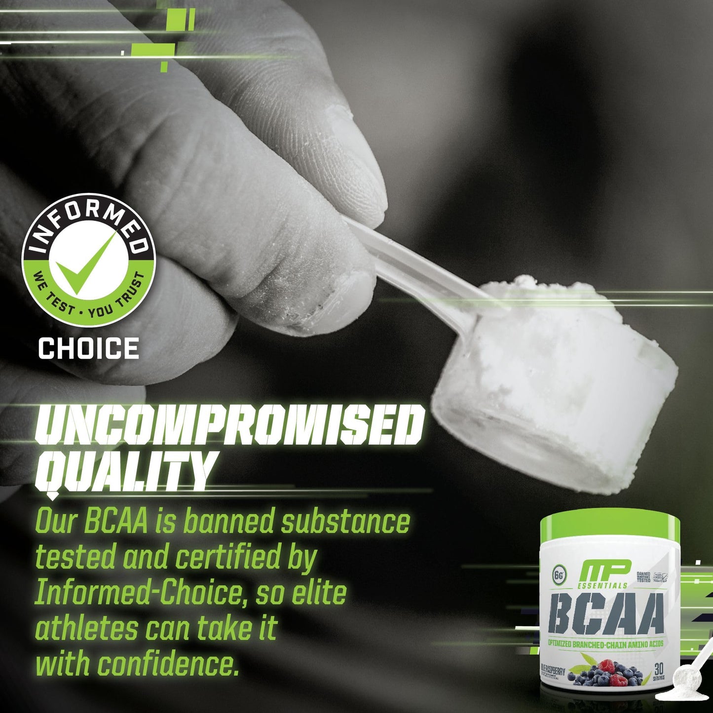 MusclePharm Essentials BCAA Powder, Pre & Post Workout Recovery Drink, Supports - Maple Wellness Supplements