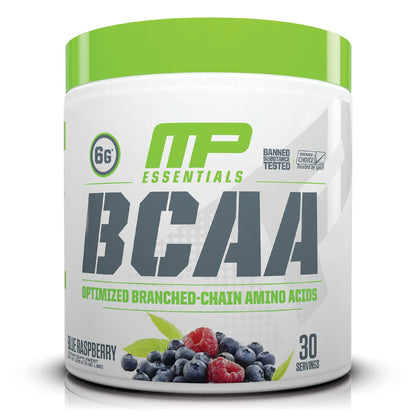 MusclePharm Essentials BCAA Powder, Pre & Post Workout Recovery Drink, Supports - Maple Wellness Supplements