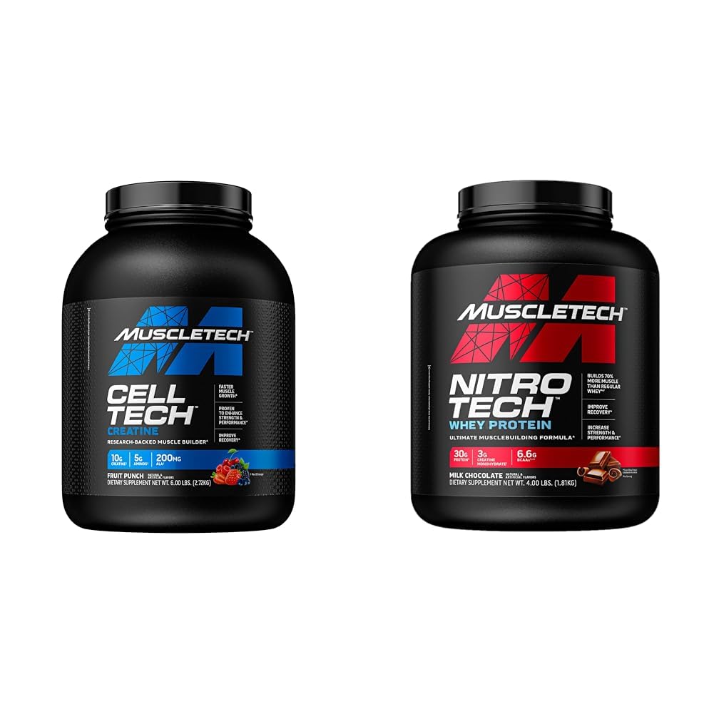 MuscleTech Creatine Monohydrate Powder Cell-Tech Creatine Powder & n Powder Nitro - Maple Wellness Supplements