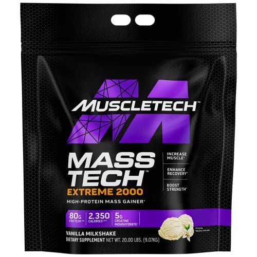 MuscleTech Mass Gainer Protein Powder, Mass-Tech Extreme 2000, Muscle Builder - Maple Wellness Supplements