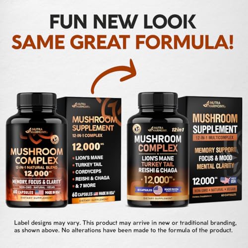 Mushroom Supplement - Organic Lion's Mane | Turkey Tail | Chaga | Cordyceps | Reishi - Maple Wellness Supplements