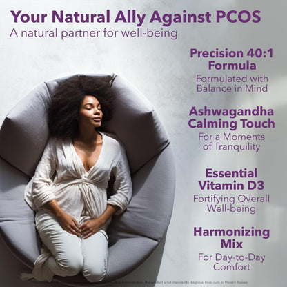 Myo-Inositol & D-Chiro Inositol 40:1 Blend + Vitamin D3 + Ashwagandha - Vegan Capsule - Maple Wellness Supplements