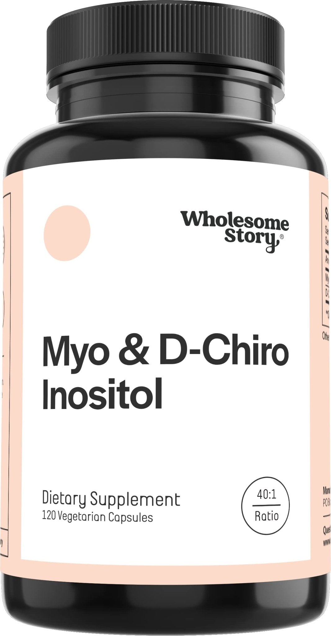Myo-Inositol & D-Chiro Inositol Blend Capsule | 30-Day Supply | Most Beneficial 40:1 Ratio - Maple Wellness Supplements