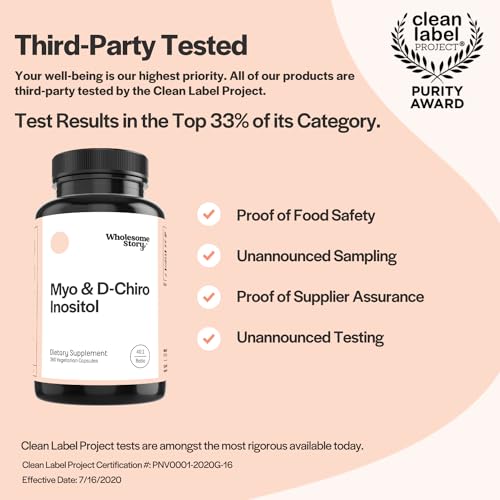 Myo-Inositol & D-Chiro Inositol Capsules, 90-Day Supply, 40:1 Ratio for Hormonal Balance - Maple Wellness Supplements