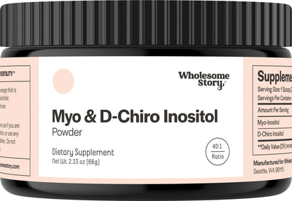 Myo-Inositol & D-Chiro Inositol Supplement Powder for Women | Hormonal Balance & Healthy Ovarian Function Support - Maple Wellness Supplements