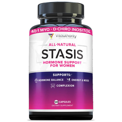 Myo-Inositol D-Chiro Women's Hormone Balance Supplement - 40:1 Myo-Inositol & D-ChiroInositol Blend with DIM for Hormone Balance for Women - Health Vitamins for Skin, Energy, & Cycle Support (1 Month) - Maple Wellness Supplements