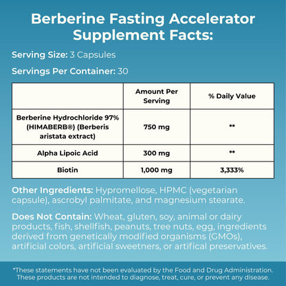 MYOXCIENCE Berberine Fasting Accelerator | Himaberb Berberine HCL with ALA (Alpha Lipoic Acid) and Biotin (90 Capsules) - Maple Wellness Supplements