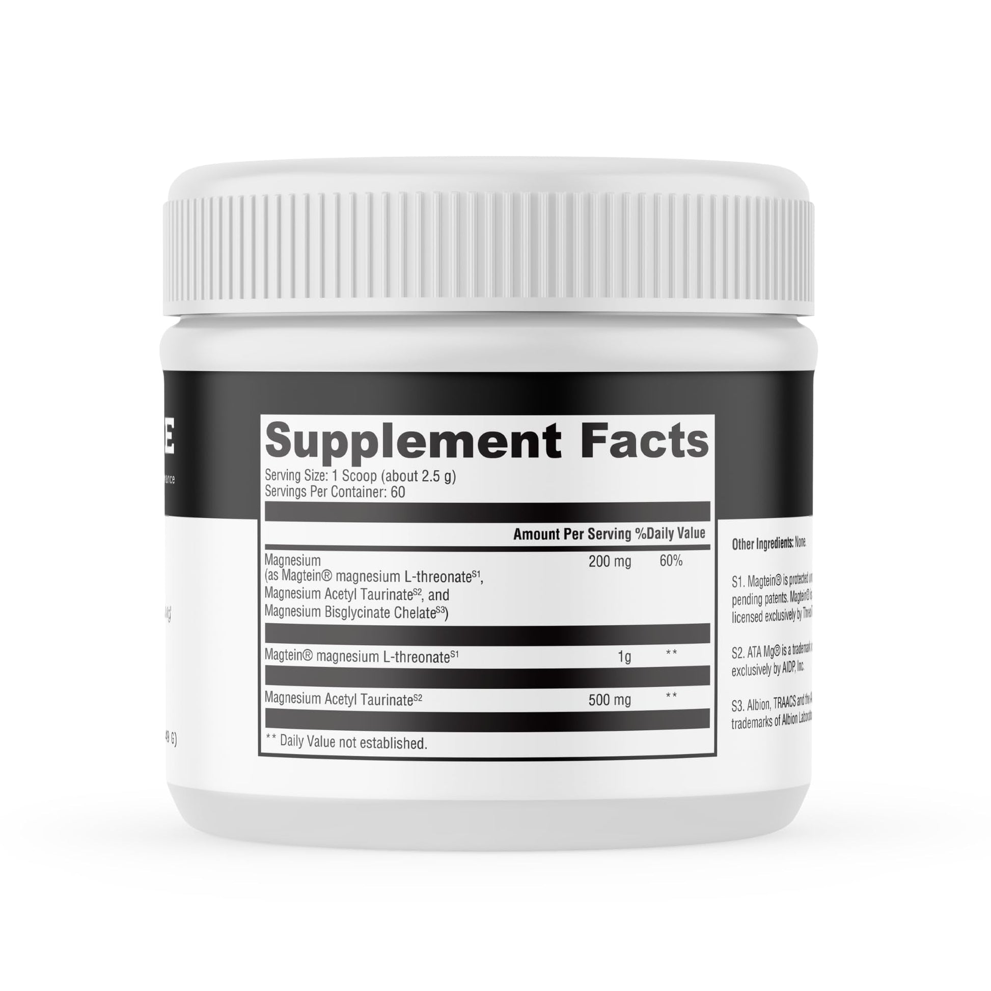 MYOXCIENCE Brain Mag | Magnesium L-Threonate Magtein & Magnesium Glycinate Powder (Unflavored) (60 Servings) - Maple Wellness Supplements