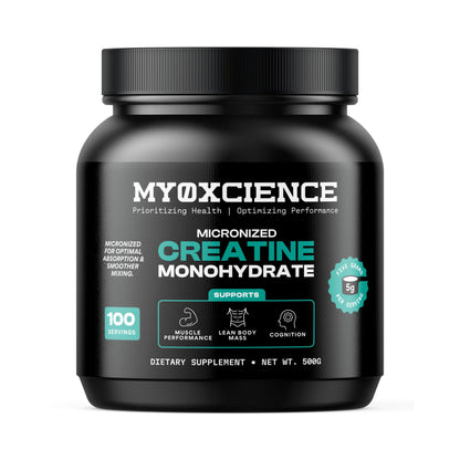 MYOXCIENCE Micronized Creatine | Supports Muscle Performance, Lean Body Mass, & Cognition | 100 Servings - Maple Wellness Supplements