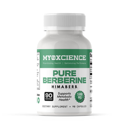 MYOXCIENCE Pure Berberine Himaberb | 500 mg of Berberine HCl per Serving | 90 Servings - Maple Wellness Supplements