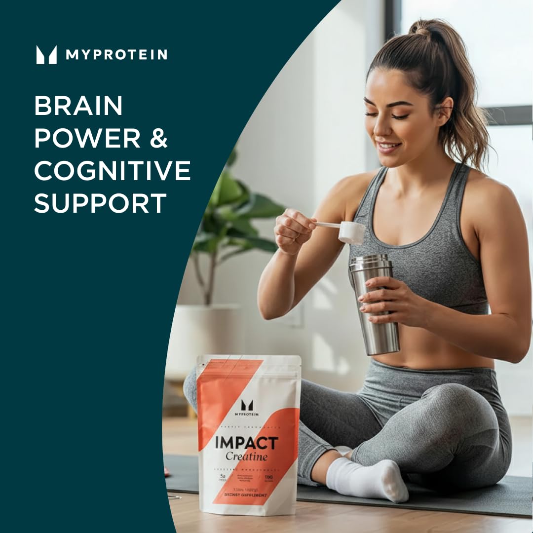 Myprotein Creatine Monohydrate Powder, 100 Servings (1.1lbs), Pure Unflavored Creatine Powder, Post/Pre Workout Supplement for All Sports & Exercises - Maple Wellness Supplements