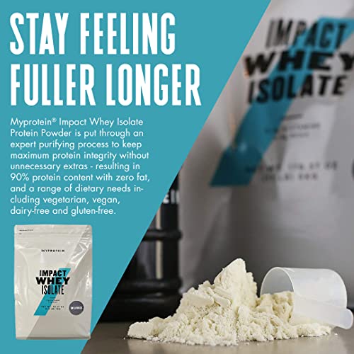Myprotein Impact Whey Isolate Protein Powder, Gluten Free Protein Powder, Muscle Mass - Maple Wellness Supplements