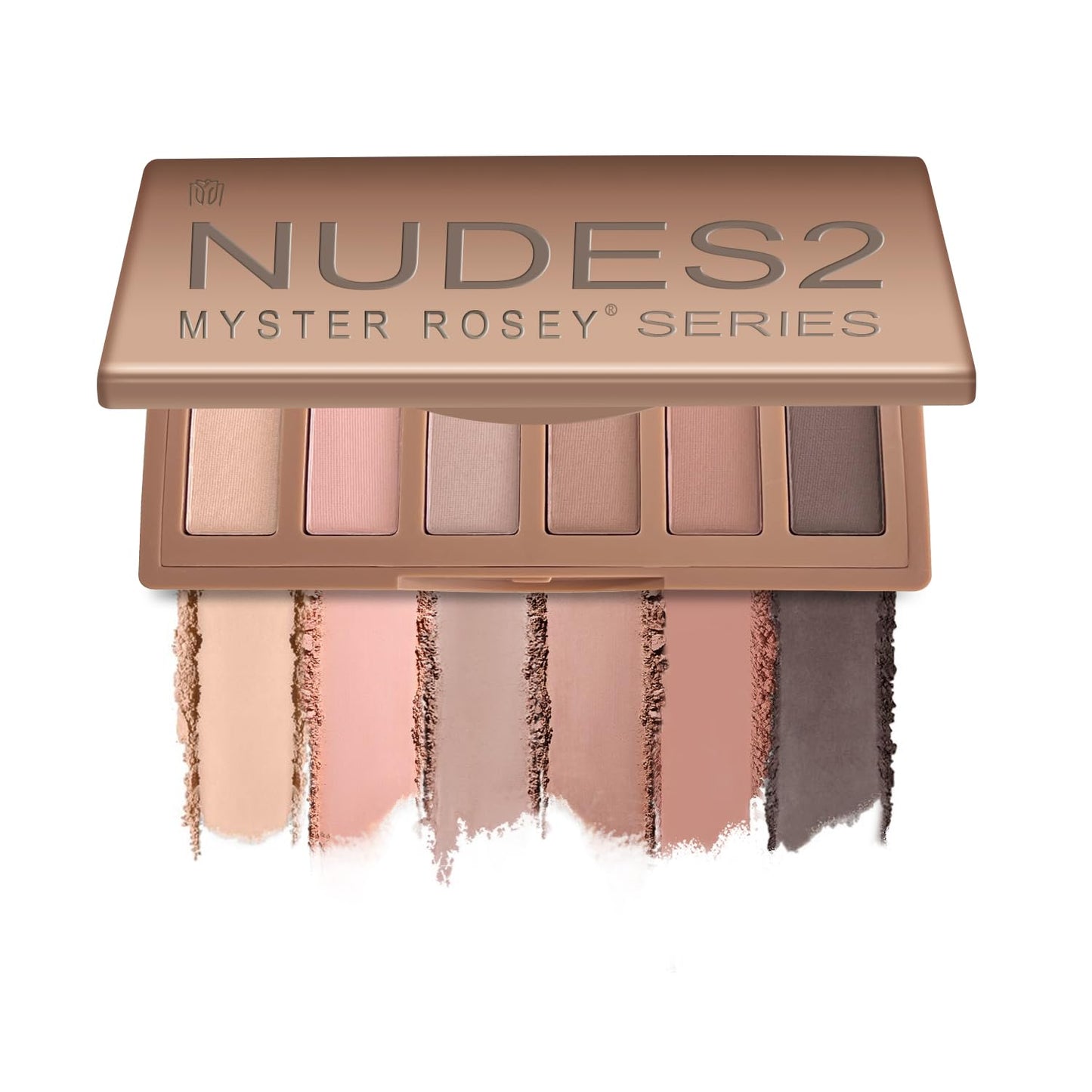 MYSTER ROSEY Nudes 2 Series Mini Eyeshadow Palette, Velvety Matte&Satin Finish, 6 Nude Taupe & Brown Neutral Eye Shadows, Travel Friendly Size, Vegan, Cruelty -free - Maple Wellness Supplements
