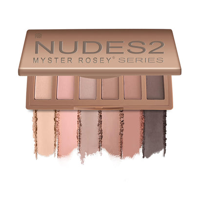 MYSTER ROSEY Nudes 2 Series Mini Eyeshadow Palette, Velvety Matte&Satin Finish, 6 Nude Taupe & Brown Neutral Eye Shadows, Travel Friendly Size, Vegan, Cruelty -free - Maple Wellness Supplements