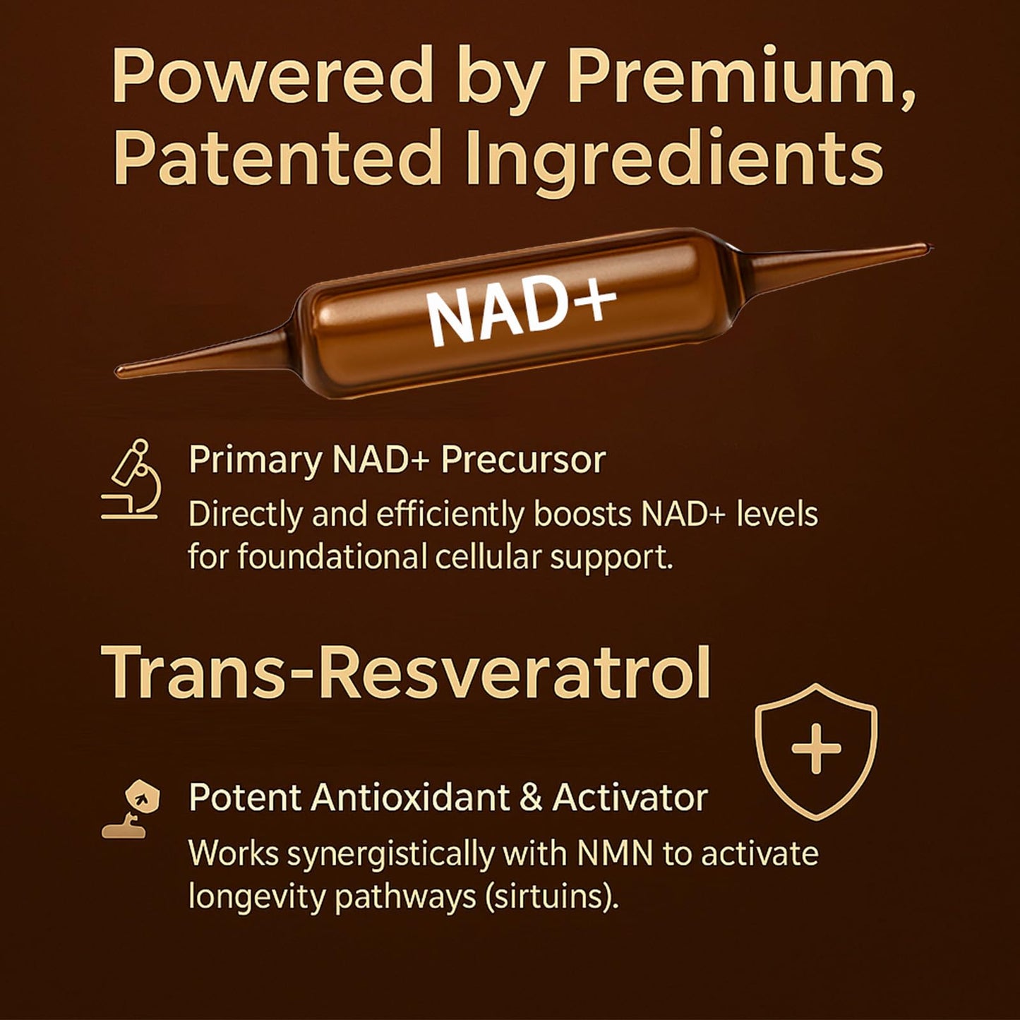 NAD Advanced Cellular Renewal - 1200mg NAD Supplement for Skin Aging Support Energy & Focus - 10 Vials (1) - Maple Wellness Supplements