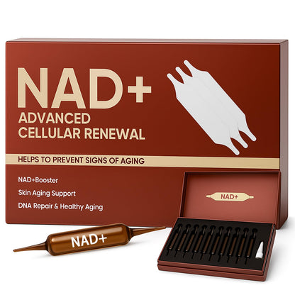 NAD Advanced Cellular Renewal - 1200mg NAD Supplement for Skin Aging Support Energy & Focus - 10 Vials (1) - Maple Wellness Supplements