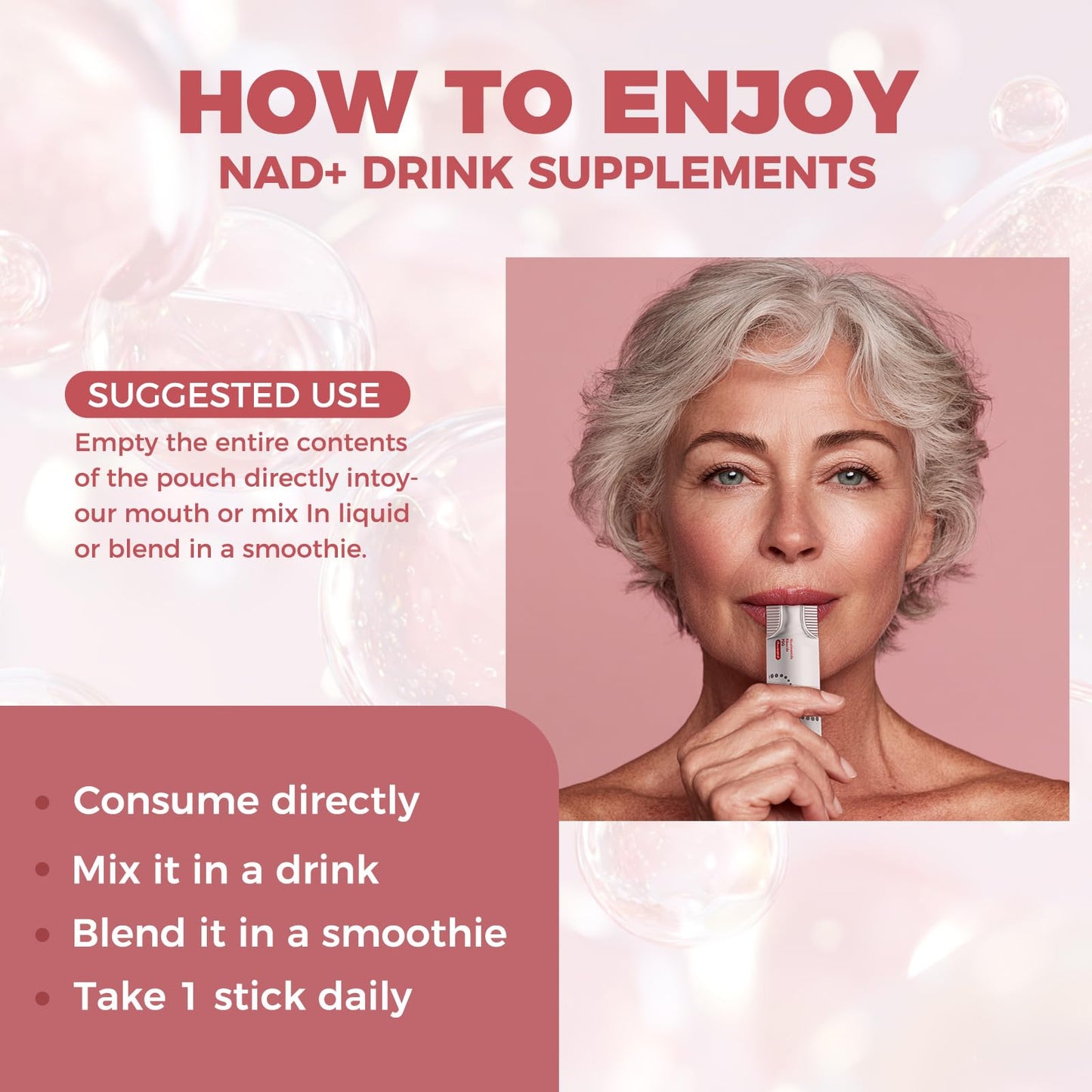 NAD+ Liquid Supplement 1000mg 30 Sachet, Nicotinamide Riboside & Resveratrol with PQQ DNA Repair Advanced NAD Supplement for Men & Women,Boosts Cellular Energy - Maple Wellness Supplements
