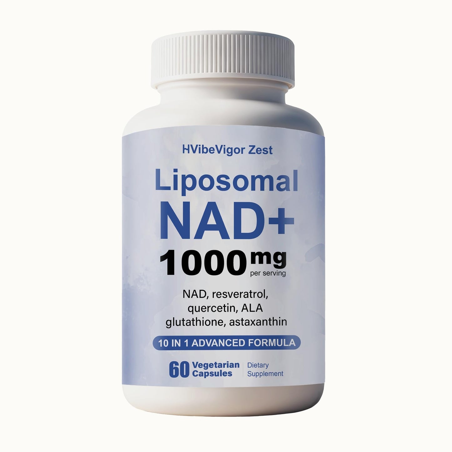 NAD Supplement 1000mg, Liposomal NAD+ Supplement with Resveratrol, Glutathione & Astaxanthin - Support Cellular Health, Stamina & Healthy Aging, NMN Supplement Alternative – 60 Capsules - Maple Wellness Supplements