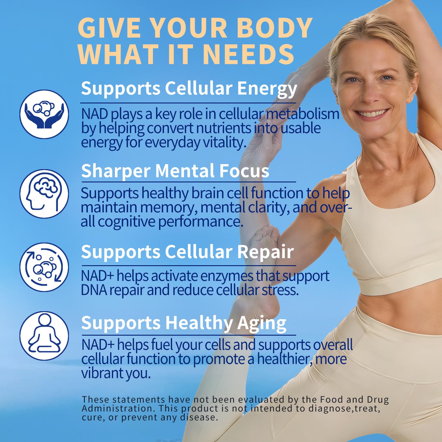 NAD Supplement 1000mg, Liposomal NAD+ Supplement with Resveratrol, Glutathione & Astaxanthin - Support Cellular Health, Stamina & Healthy Aging, NMN Supplement Alternative – 60 Capsules - Maple Wellness Supplements