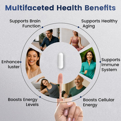 NAD+ Supplement 8,809mg with Liposomal NAD and Resveratrol for Women & Men - 120 Capsules to Support Cellular Health, Boost Stamina & Healthy Aging, Vegan & Gluten-Free - Maple Wellness Supplements