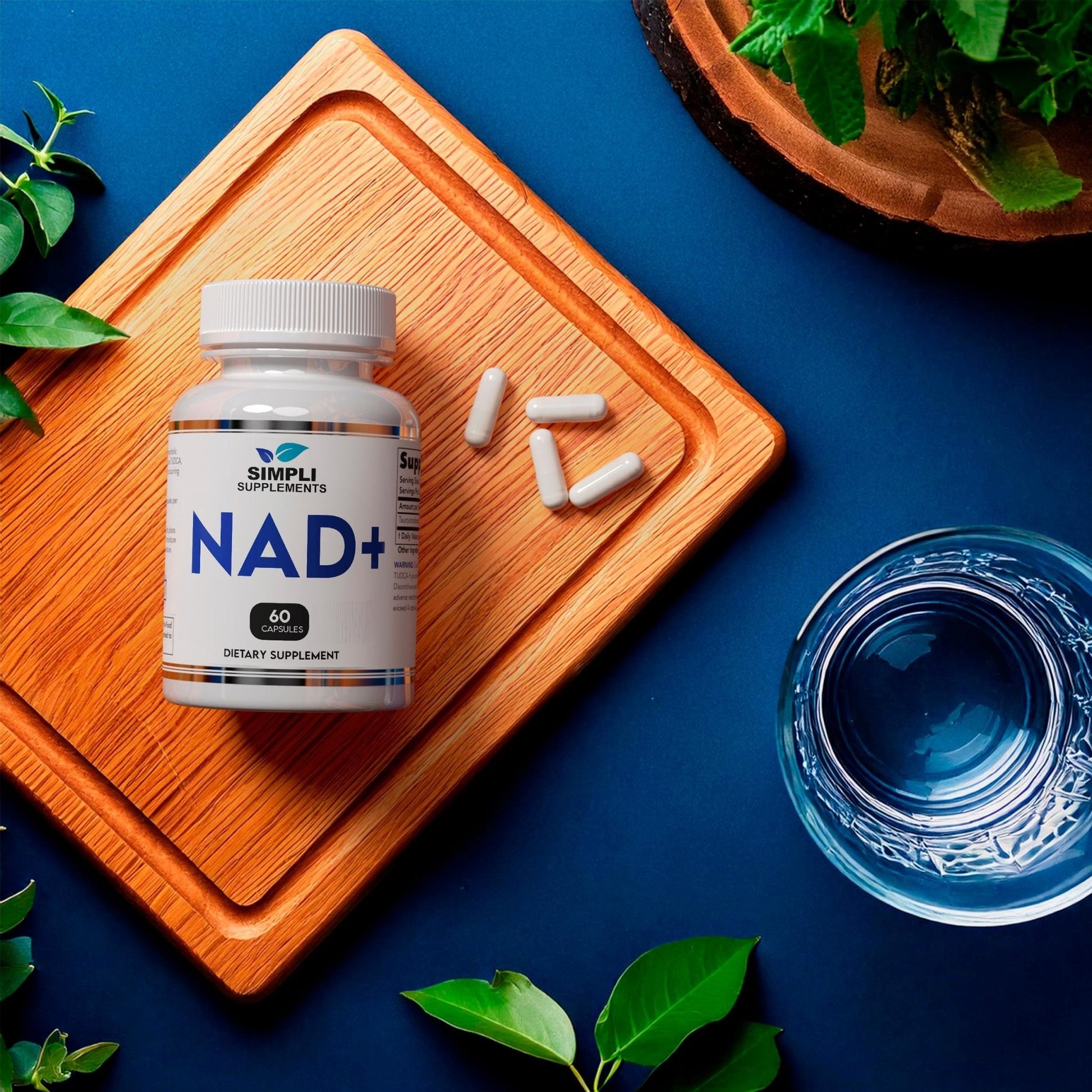 NAD Supplement for Anti-Aging and Cell Regeneration | NAD Booster 500mg Per Serving | NMN Supplement Alternative | Similar to Nicotinamide Riboside | 60 Capsules (30 Day Supply) - Maple Wellness Supplements