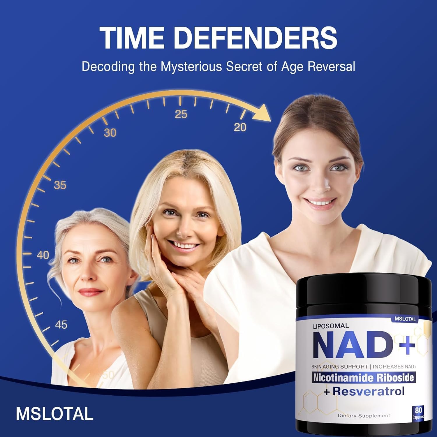 NAD+ Supplement - NAD Nicotinamide Riboside Resveratrol NAD Supplement 1000mg Pure Organic for Women and Men Anti-Aging, Energy, Focus, 80 Capsules - Maple Wellness Supplements