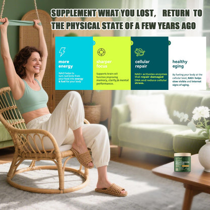 NAD Supplement with Liposomal Resveratrol – 900mg NAD Booster with Quercetin Phytosome for Energy, Focus & Healthy Aging – Cellular Support for Adults 30+ – 80 Capsules, 40-Day Supply - Maple Wellness Supplements