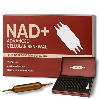 NAD+Advanced Cellular Renewal - 1200mg NAD+Liquid Supplements for Energy & Focus - 10 Vials (1) - Maple Wellness Supplements