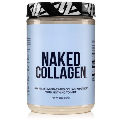 NAKED Collagen Peptides Protein Powder, 60 Servings, Pasture-Raised, Unflavored Grass-Fed Hydrolyzed Collagen Supplement, NSF Certified - Maple Wellness Supplements