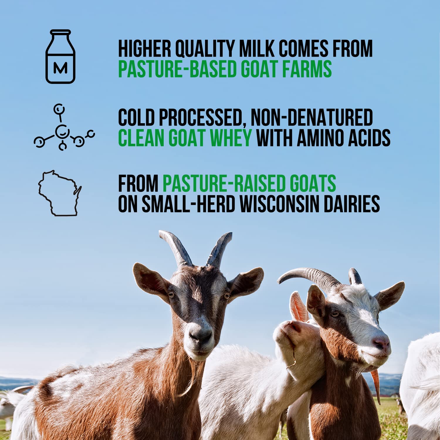 NAKED nutrition Naked Goat - Pasture Fed Goat Whey Protein Powder from Small-Herd - Maple Wellness Supplements
