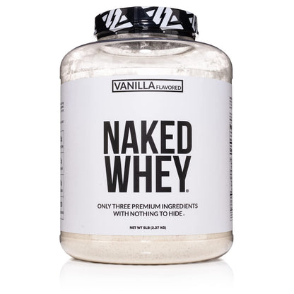 NAKED Nutrition Whey Vanilla Protein - All Natural Grass Fed Whey Protein Powder - Maple Wellness Supplements