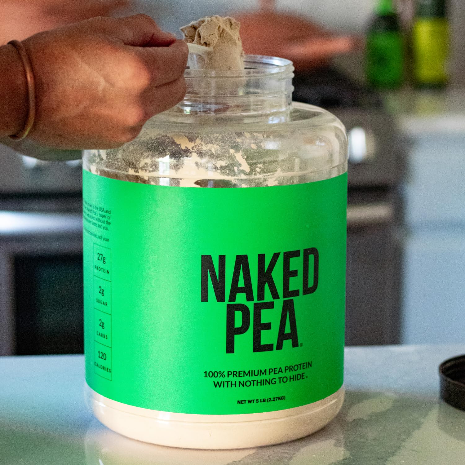NAKED Pea - 5LB 100% Pea Protein Powder from North American Farms - Unflavored - Maple Wellness Supplements