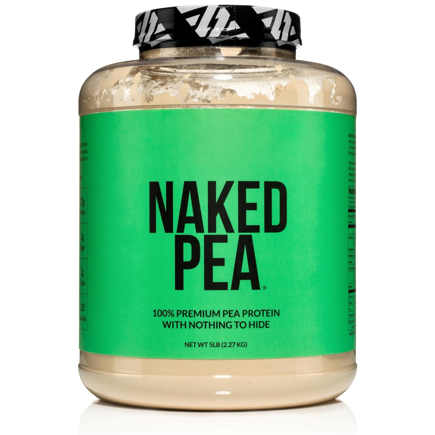 NAKED Pea - 5LB 100% Pea Protein Powder from North American Farms - Unflavored Vegan Pea Protein Isolate - NSF Certified, Plant Protein Powder, Easy to Digest - 76 Servings - Maple Wellness Supplements