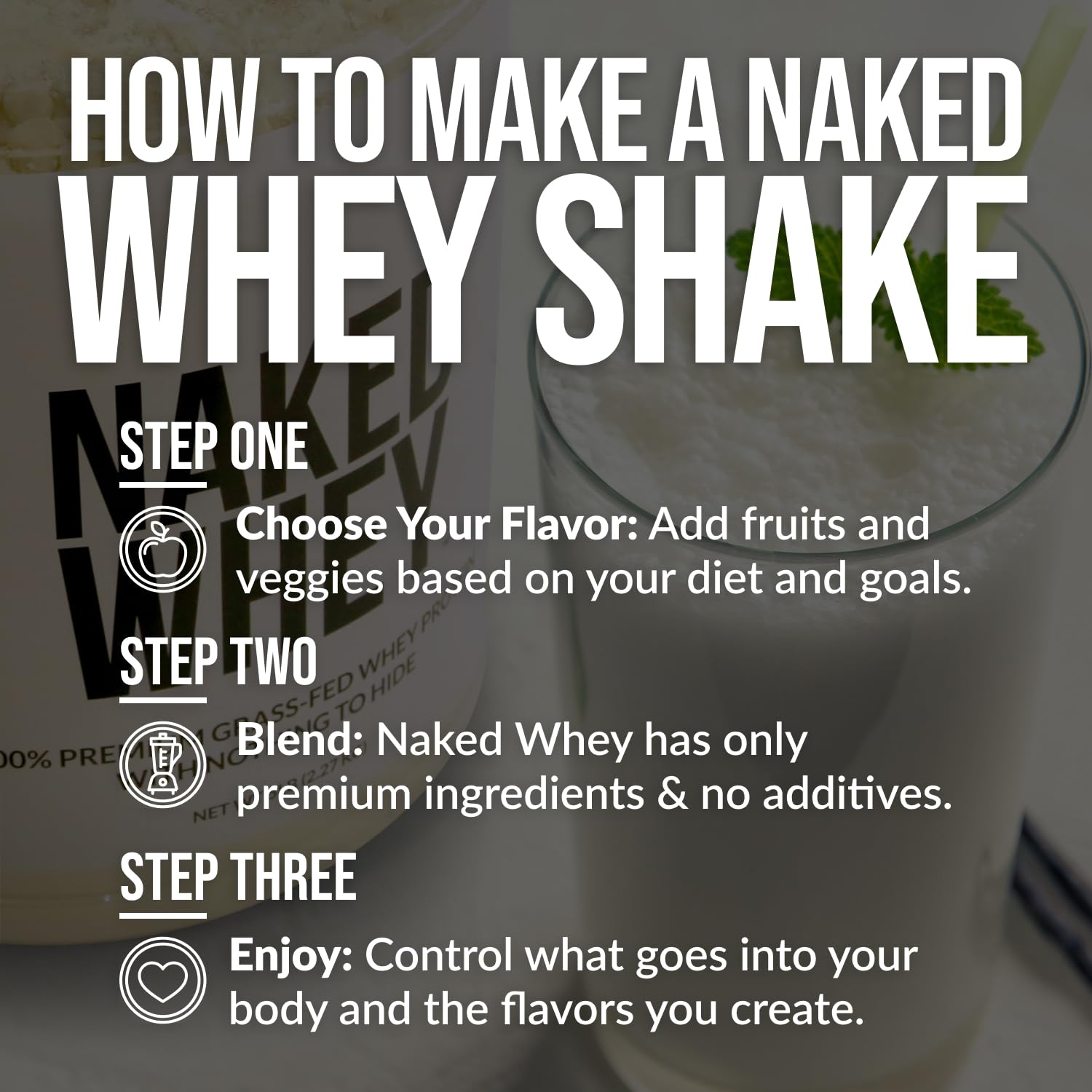 NAKED Whey Protein Powder (Chocolate PB, 2 LB) - Maple Wellness Supplements
