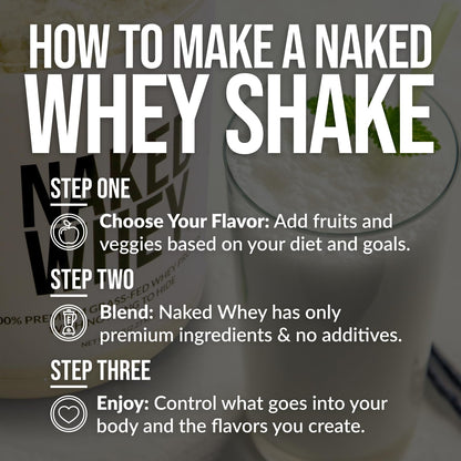 NAKED Whey Protein Powder (Chocolate PB, 2 LB) - Maple Wellness Supplements
