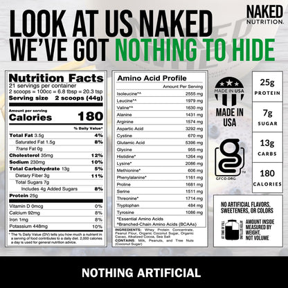 NAKED Whey Protein Powder (Chocolate PB, 2 LB) - Maple Wellness Supplements