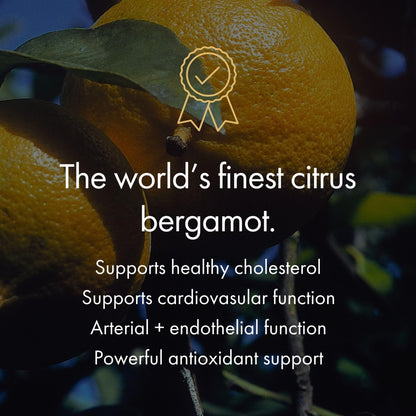 NAOMI Italian Citrus Bergamot 500mg + Resveratrol, Award-Winning Cardiologist Dvlpd, Supports Normal Cholesterol & Healthy Cellular Function, 7 Key Polyphenols - Maple Wellness Supplements