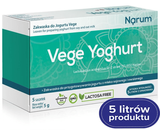 Narum Vege Yoghurt - starter for making vegan homemade yogurt - Maple Wellness Supplements