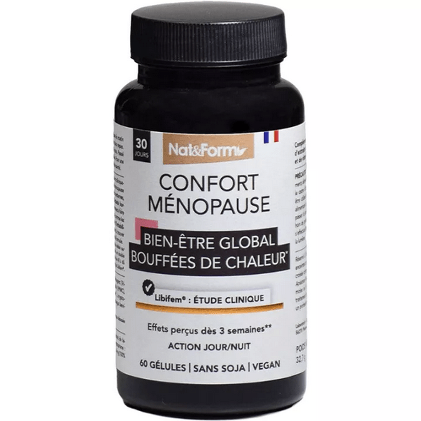 Nat & Form Comfort Menopause Heat Flushes 60 capsules - Maple Wellness Supplements